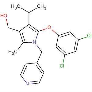 388113-88-0  1H-Pyrrole-3-methanol,5-(3,5-dichlorophenoxy)-2-methyl-4-(1-methylethyl)-1-(4-pyridinylmethyl)-