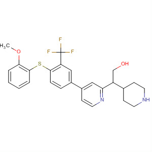 388118-18-1  4-Piperidineethanol,1-[4-[4-[(2-methoxyphenyl)thio]-3-(trifluoromethyl)phenyl]-2-pyridinyl]-
