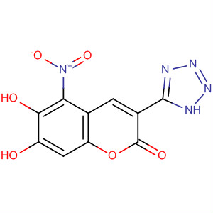 388118-99-8  2H-1-Benzopyran-2-one, 6,7-dihydroxy-5-nitro-3-(1H-tetrazol-5-yl)-