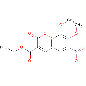 388119-03-7  2H-1-Benzopyran-3-carboxylic acid, 7,8-dimethoxy-6-nitro-2-oxo-, ethylester