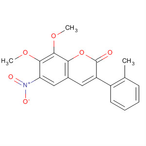 388119-06-0  2H-1-Benzopyran-2-one, 7,8-dimethoxy-3-(2-methylphenyl)-6-nitro-