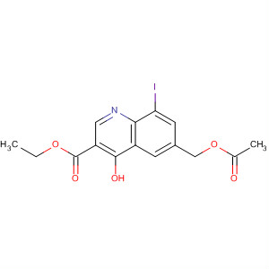 388121-71-9  3-Quinolinecarboxylic acid, 6-[(acetyloxy)methyl]-4-hydroxy-8-iodo-,ethyl ester