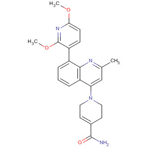 388122-55-2  4-Pyridinecarboxamide,1-[8-(2,6-dimethoxy-3-pyridinyl)-2-methyl-4-quinolinyl]-1,2,3,6-tetrahydro-