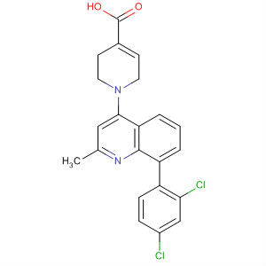 388122-58-5  4-Pyridinecarboxylic acid,1-[8-(2,4-dichlorophenyl)-2-methyl-4-quinolinyl]-1,2,3,6-tetrahydro-