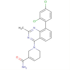 388122-66-5  3-Pyridinecarboxamide,1-[8-(2,4-dichlorophenyl)-2-methyl-4-quinazolinyl]-1,2,5,6-tetrahydro-