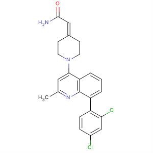 388122-69-8  Acetamide,2-[1-[8-(2,4-dichlorophenyl)-2-methyl-4-quinolinyl]-4-piperidinylidene]-