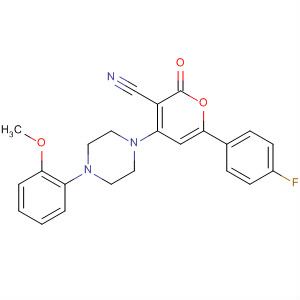 388573-68-0  2H-Pyran-3-carbonitrile,6-(4-fluorophenyl)-4-[4-(2-methoxyphenyl)-1-piperazinyl]-2-oxo-