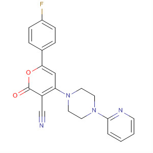 388573-69-1  2H-Pyran-3-carbonitrile,6-(4-fluorophenyl)-2-oxo-4-[4-(2-pyridinyl)-1-piperazinyl]-