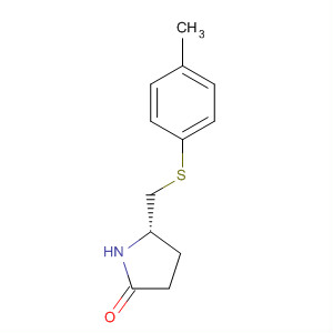 388574-14-9  2-Pyrrolidinone, 5-[[(4-methylphenyl)thio]methyl]-, (5S)-