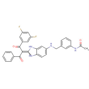 388596-32-5  Acetamide,N-[3-[[[2-[1-benzoyl-2-(3,5-difluorophenyl)-2-oxoethylidene]-2,3-dihydro-1H-benzimidazol-5-yl]amino]methyl]phenyl]-