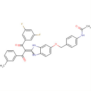 388599-60-8  Acetamide,N-[4-[[[2-[1-(3,5-difluorobenzoyl)-2-(3-methylphenyl)-2-oxoethylidene]-2,3-dihydro-1H-benzimidazol-5-yl]oxy]methyl]phenyl]-