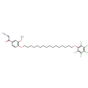388609-68-5  Ethanone,2-diazo-1-[3-methoxy-4-[[16-(pentachlorophenoxy)hexadecyl]oxy]phenyl]-