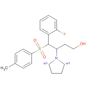 388614-39-9  2-Pyrrolidinebutanol, 5-(4-fluorophenyl)-1-[(4-methylphenyl)sulfonyl]-,(2R,5R)-rel-