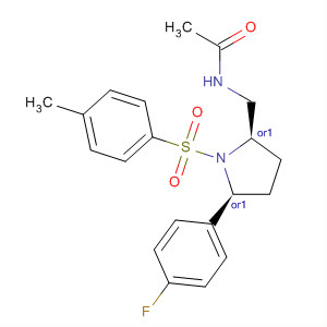 388614-52-6  Acetamide,N-[[(2R,5S)-5-(4-fluorophenyl)-1-[(4-methylphenyl)sulfonyl]-2-pyrrolidinyl]methyl]-, rel-