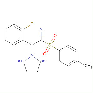 388614-53-7  2-Pyrrolidineacetonitrile, 5-(4-fluorophenyl)-1-[(4-methylphenyl)sulfonyl]-,(2R,5S)-rel-