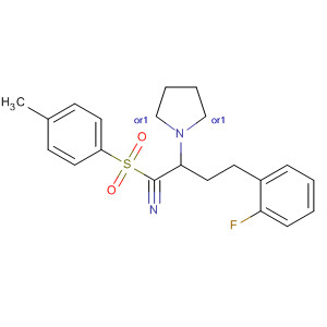 388614-82-2  2-Pyrrolidinebutanenitrile,5-(4-fluorophenyl)-1-[(4-methylphenyl)sulfonyl]-, (2R,5R)-rel-