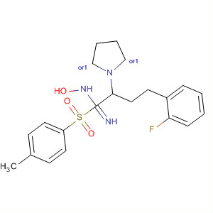 388614-86-6  2-Pyrrolidinebutanimidamide,5-(4-fluorophenyl)-N-hydroxy-1-[(4-methylphenyl)sulfonyl]-, (2R,5R)-rel-