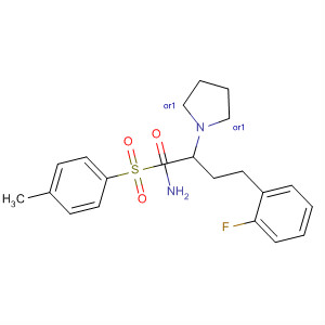 388614-95-7  2-Pyrrolidinebutanamide,5-(4-fluorophenyl)-1-[(4-methylphenyl)sulfonyl]-, (2R,5R)-rel-