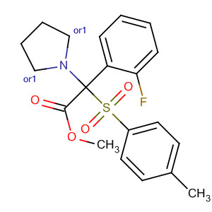 388616-02-2  2-Pyrrolidineacetic acid, 5-(4-fluorophenyl)-1-[(4-methylphenyl)sulfonyl]-,methyl ester, (2R,5S)-rel-