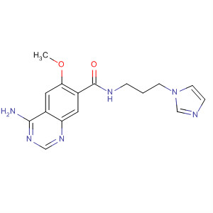 388616-57-7  7-Quinazolinecarboxamide,4-amino-N-[3-(1H-imidazol-1-yl)propyl]-6-methoxy-