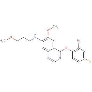 388616-58-8  7-Quinazolinamine,4-(2-bromo-4-fluorophenoxy)-6-methoxy-N-(3-methoxypropyl)-