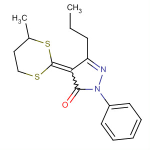 389063-64-3  3H-Pyrazol-3-one,2,4-dihydro-4-(4-methyl-1,3-dithian-2-ylidene)-2-phenyl-5-propyl-