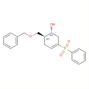 389067-73-6  3-Cyclohexen-1-ol, 6-[(phenylmethoxy)methyl]-3-(phenylsulfonyl)-,(1R,6S)-rel-