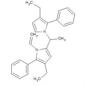 389087-14-3  1H-Pyrrole,1-ethenyl-3-ethyl-5-[1-(3-ethyl-2-phenyl-1H-pyrrol-1-yl)ethyl]-2-phenyl-