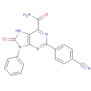 389090-52-2  7H-Purine-6-carboxamide,2-(4-cyanophenyl)-8,9-dihydro-8-oxo-9-phenyl-