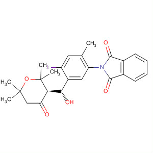 389091-93-4  1H-Isoindole-1,3(2H)-dione,2-[5-[(R)-hydroxy[(3R)-tetrahydro-2,2,6,6-tetramethyl-4-oxo-2H-pyran-3-yl]methyl]-4-iodo-2-methylphenyl]-