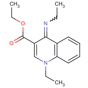 389118-58-5  3-Quinolinecarboxylic acid, 1-ethyl-4-(ethylimino)-1,4-dihydro-, ethylester 389118-58-5  3-Quinolinecarboxylic acid, 1-ethyl-4-(ethylimino)-1,4-dihydro-, ethylester