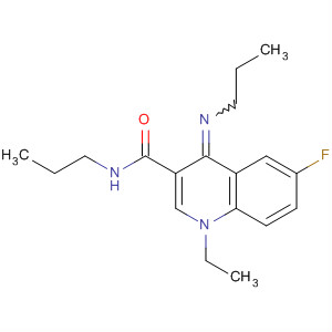 389118-65-4  3-Quinolinecarboxamide,1-ethyl-6-fluoro-1,4-dihydro-N-propyl-4-(propylimino)- 389118-65-4  3-Quinolinecarboxamide,1-ethyl-6-fluoro-1,4-dihydro-N-propyl-4-(propylimino)-