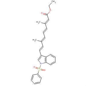 389122-64-9  2,4,6,8-Nonatetraenoic acid,3,7-dimethyl-9-[1-(phenylsulfonyl)-1H-indol-3-yl]-, ethyl ester,(2E,4E,6E,8E)-