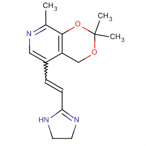 389136-99-6  4H-1,3-Dioxino[4,5-c]pyridine,5-[2-(4,5-dihydro-1H-imidazol-2-yl)ethenyl]-2,2,8-trimethyl-