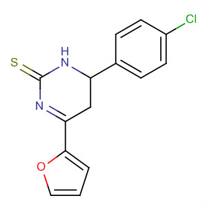 389137-72-8  2(1H)-Pyrimidinethione, 6-(4-chlorophenyl)-4-(2-furanyl)-5,6-dihydro-