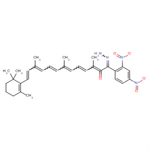 389572-93-4  2,4,6,8,10,12-Tridecahexaenal,3,7,11-trimethyl-13-(2,6,6-trimethyl-1-cyclohexen-1-yl)-,(2,4-dinitrophenyl)hydrazone