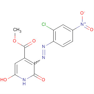 389573-16-4  4-Pyridinecarboxylic acid,3-[(2-chloro-4-nitrophenyl)azo]-1,2-dihydro-6-hydroxy-2-oxo-, methylester