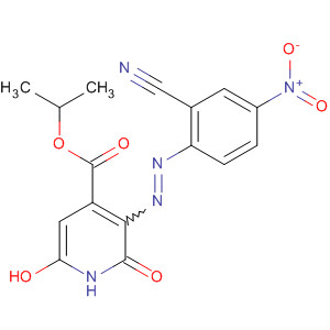 389573-23-3  4-Pyridinecarboxylic acid,3-[(2-cyano-4-nitrophenyl)azo]-1,2-dihydro-6-hydroxy-2-oxo-,1-methylethyl ester