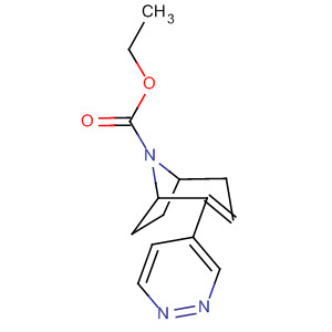 389573-41-5  8-Azabicyclo[3.2.1]oct-2-ene-8-carboxylic acid, 2-(4-pyridazinyl)-, ethylester, (1R,5S)-