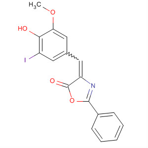 389603-98-9  5(4H)-Oxazolone,4-[(4-hydroxy-3-iodo-5-methoxyphenyl)methylene]-2-phenyl-