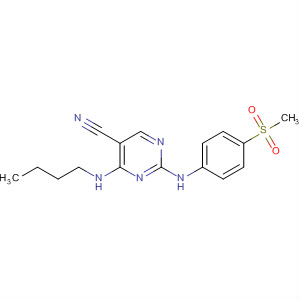 389604-72-2  5-Pyrimidinecarbonitrile,4-(butylamino)-2-[[4-(methylsulfonyl)phenyl]amino]-