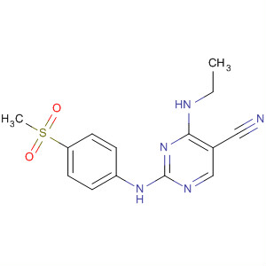 389604-75-5  5-Pyrimidinecarbonitrile,4-(ethylamino)-2-[[4-(methylsulfonyl)phenyl]amino]-