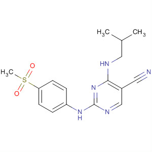 389605-57-6  5-Pyrimidinecarbonitrile,4-[(2-methylpropyl)amino]-2-[[4-(methylsulfonyl)phenyl]amino]-