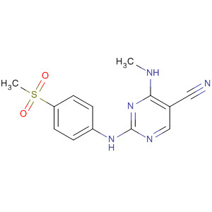 389605-62-3  5-Pyrimidinecarbonitrile,4-(methylamino)-2-[[4-(methylsulfonyl)phenyl]amino]-