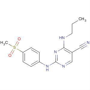 389605-63-4  5-Pyrimidinecarbonitrile,2-[[4-(methylsulfonyl)phenyl]amino]-4-(propylamino)-