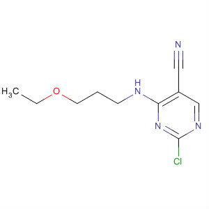 389606-15-9  5-Pyrimidinecarbonitrile, 2-chloro-4-[(3-ethoxypropyl)amino]-