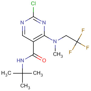 389606-49-9  5-Pyrimidinecarboxamide,2-chloro-N-(1,1-dimethylethyl)-4-[methyl(2,2,2-trifluoroethyl)amino]-