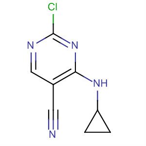 389606-52-4  5-Pyrimidinecarbonitrile, 2-chloro-4-(cyclopropylamino)-