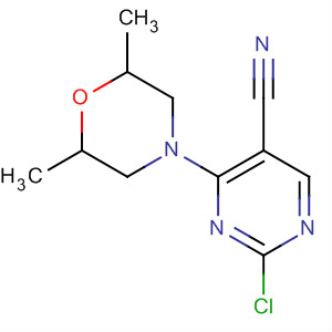 389606-65-9  5-Pyrimidinecarbonitrile, 2-chloro-4-(2,6-dimethyl-4-morpholinyl)-