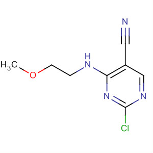 389606-77-3  5-Pyrimidinecarbonitrile, 2-chloro-4-[(2-methoxyethyl)amino]-